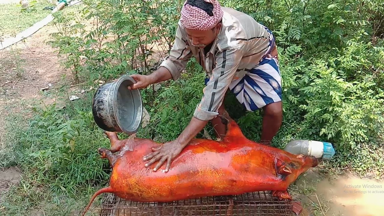 50KG PORK | Cooking & Tasting Full Pork Curry and Fry - Farm Fresh Pork Recipe -  FARMER KITCHEN