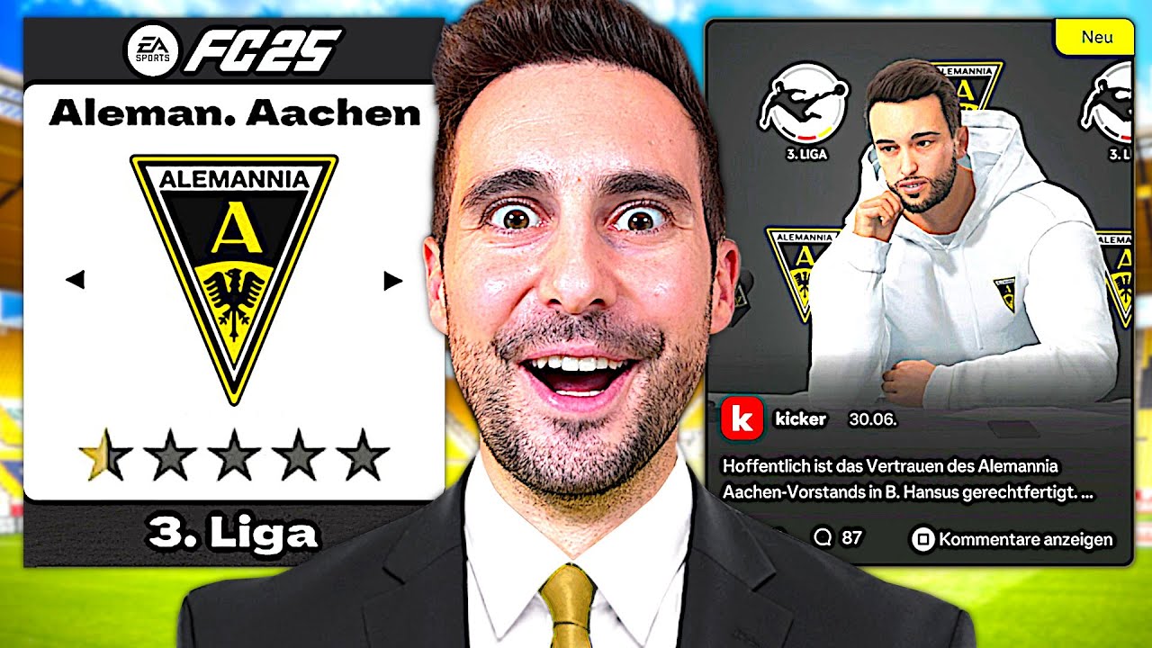 ES GEHT WIEDER LOS!! 🔥😍 FC 25 Karriere mit Aachen #1
