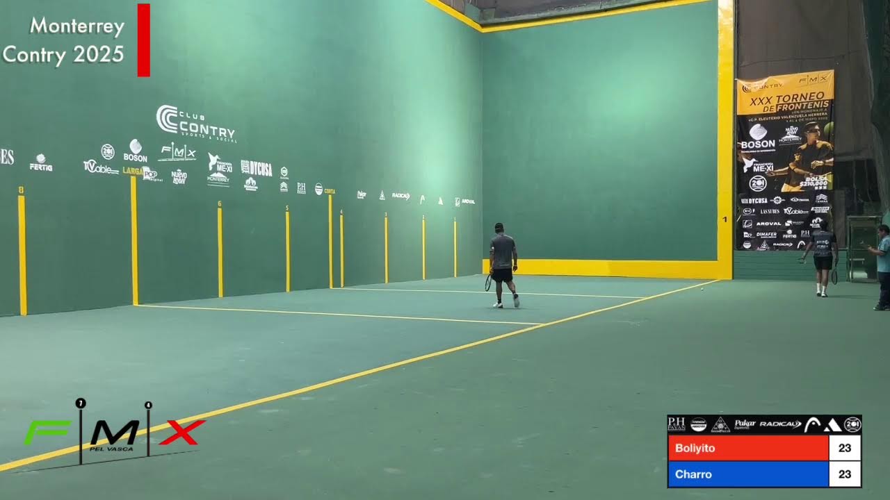 XXX Torneo de Frontenis  Monterrey “Club Contry” 2025 Boliyito VS Charro