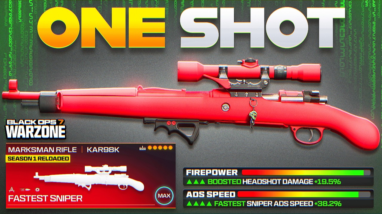 Meet the BEST KAR98K SNIPER META LOADOUT in WARZONE BO7 after UPDATE! (Best KAR98 Class in COD WZ)