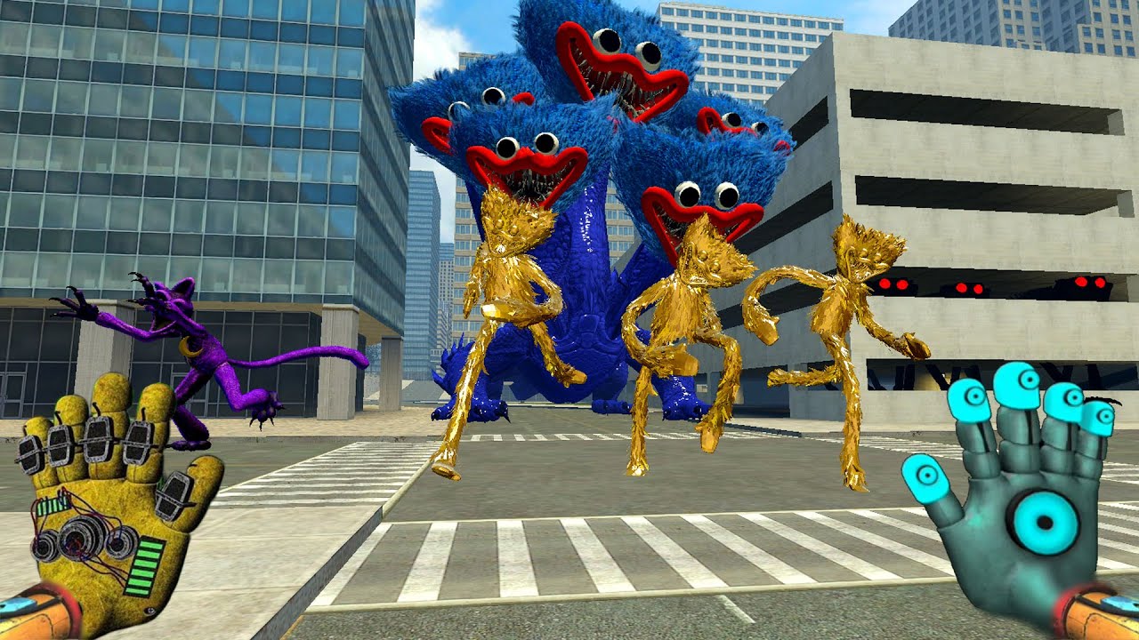 I became a huggy wuggy player from Poppy Playtime 3 to escape the multi-headed monster | Garry's mod