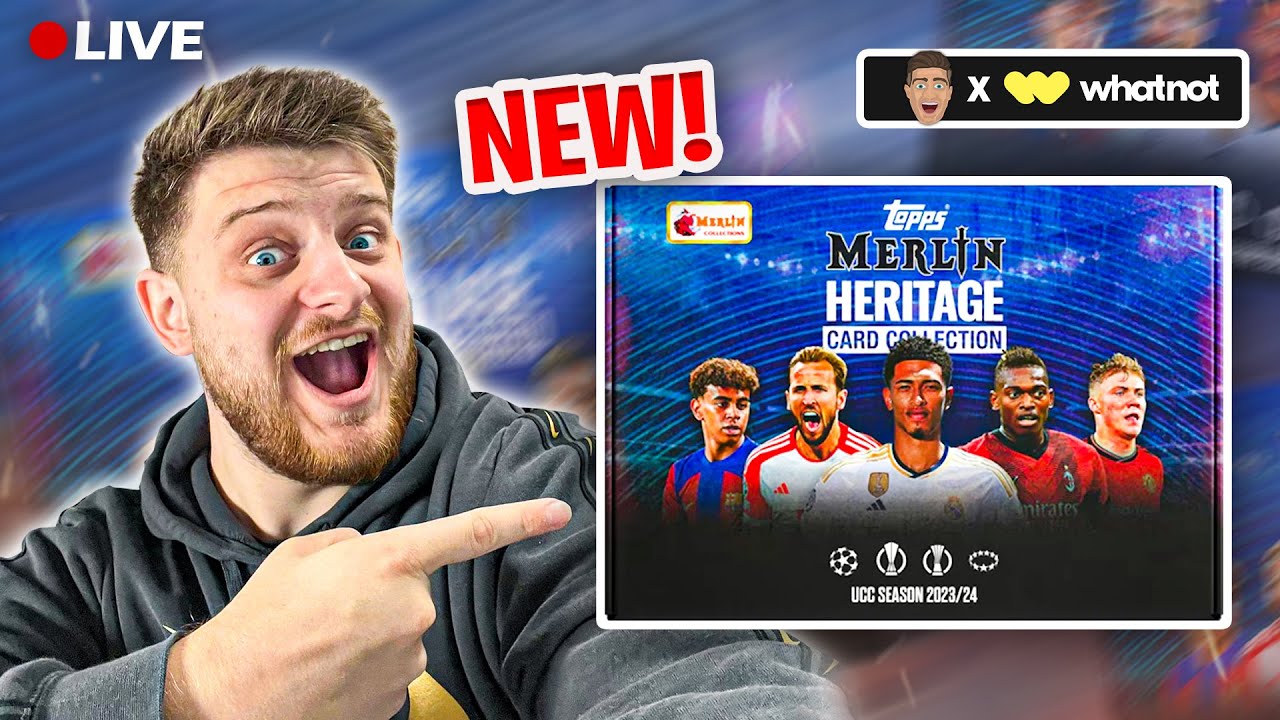 *LIVE* BRAND-NEW TOPPS MERLIN HERITAGE 2024 BOX BREAKS!!! (LIVE ON WHATNOT!)