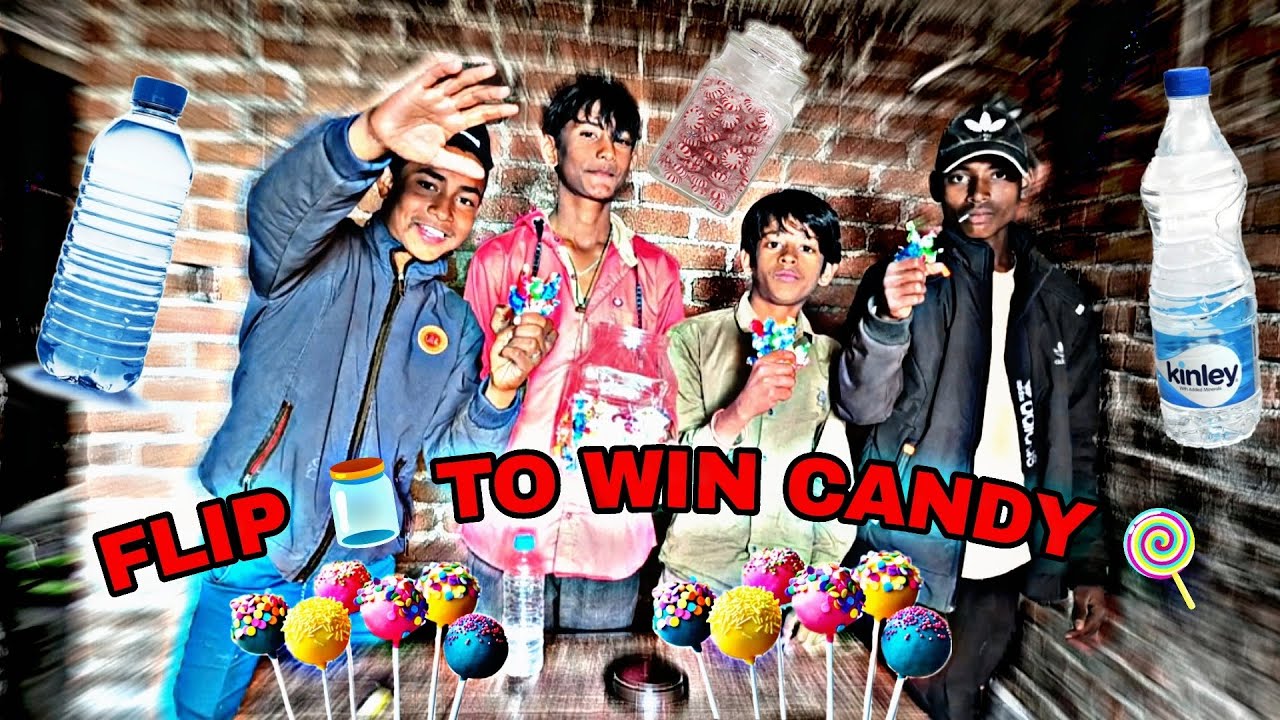 FLIP 🫙 TO WIN CANDY 🍭 / CHALLENGE VIDEO'S/ CHALLENGE/ RIZWANVLOGS 