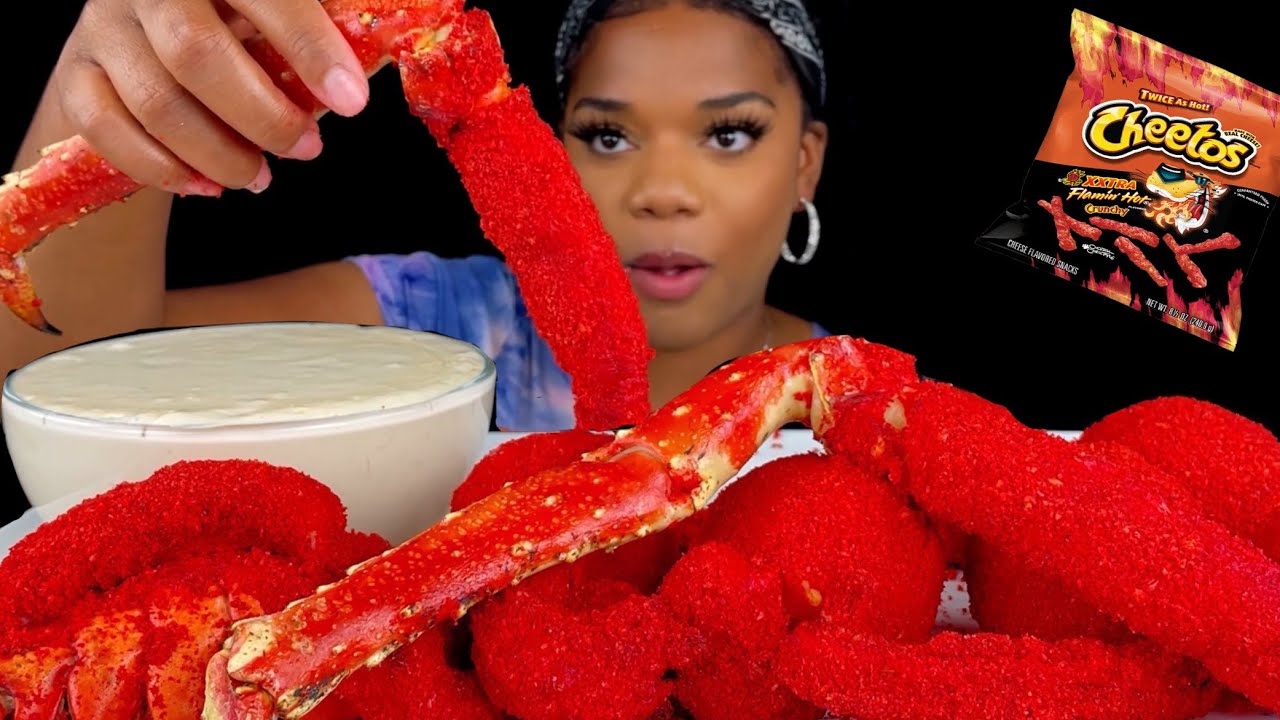 KING CRAB SEAFOOD BOIL| FRIED HOT CHEETOS 🥵 KING CRAB| LOBSTER TAILS| SHRIMP| WITH CHEESE