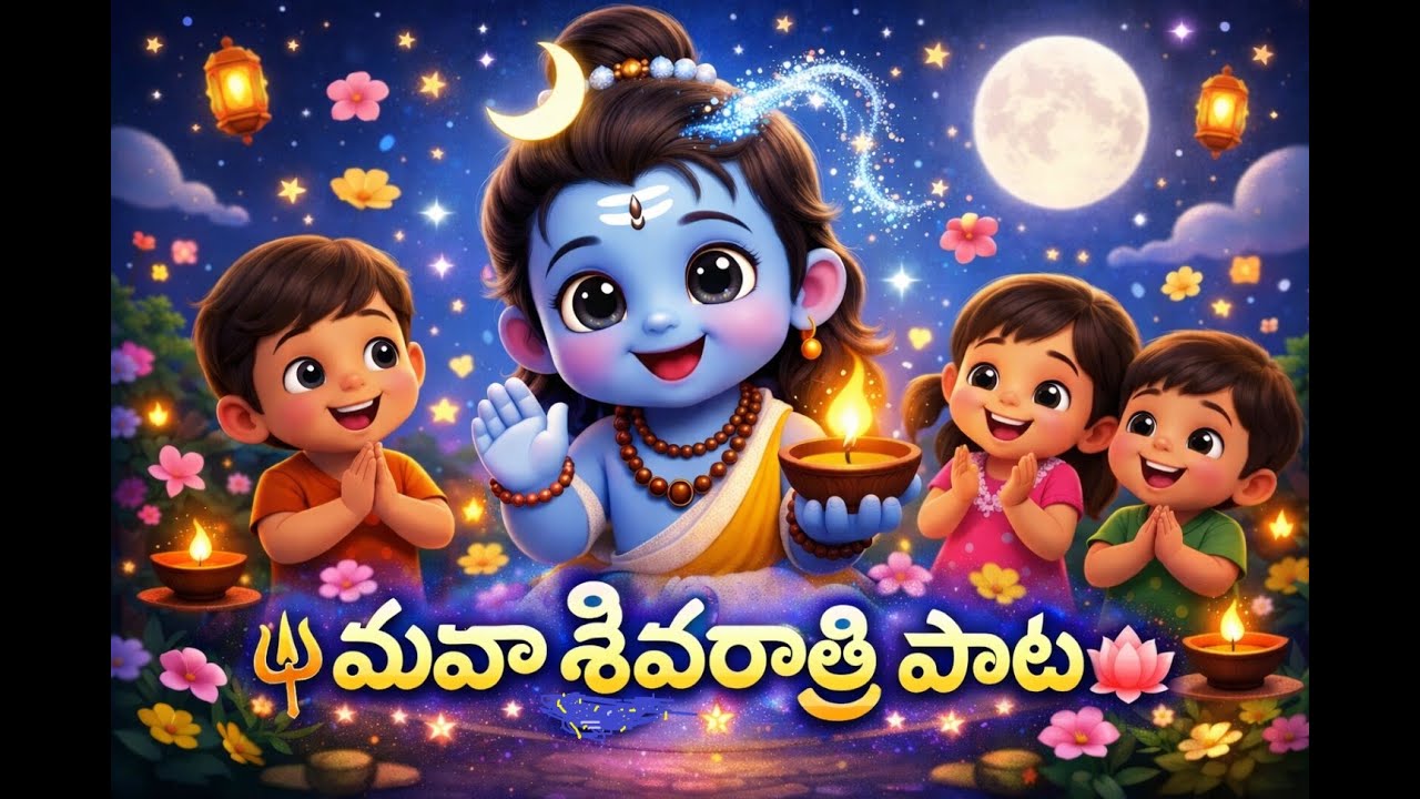 మహా శివరాత్రి పాట | Shiva Kids Song in Telugu | Mahashivaratri Rhymes for Kids | LittleStar Studios