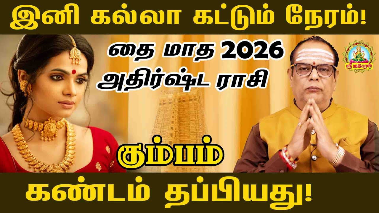 KUMBAM இனி கல்லா கட்டும் நேரம் தை மாத ராசி 2026 கண்டம் தப்பியது | THAI MONTH RASI PALAN !
