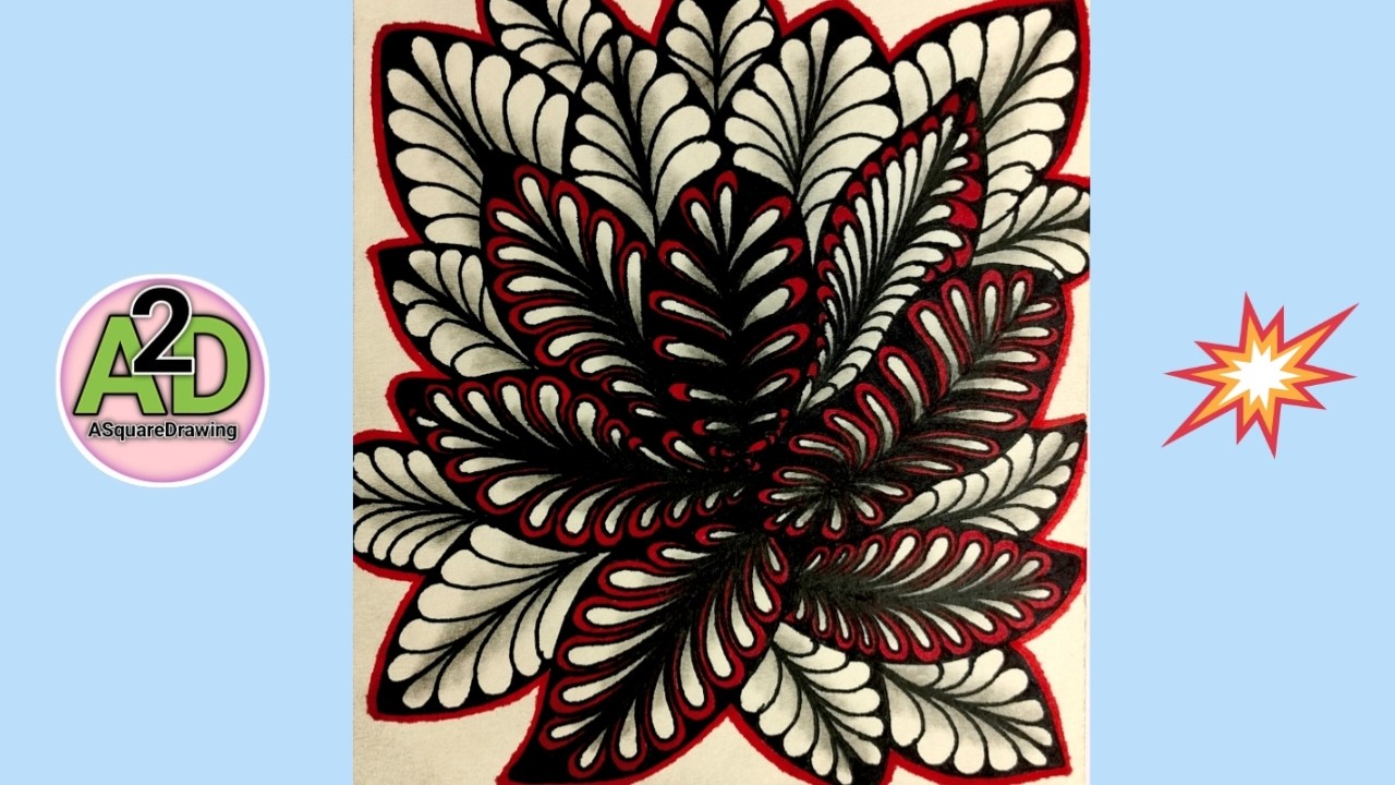 Relaxing Drawing-6 | Beautiful Relaxing Drawing | Easy Relaxing Drawing