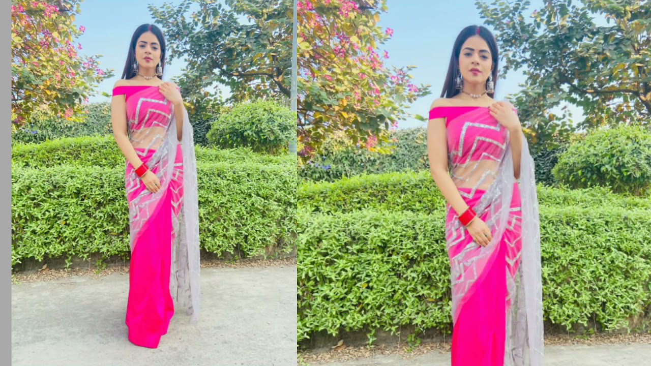 Heer singh saree collection||designer saree and blouse||