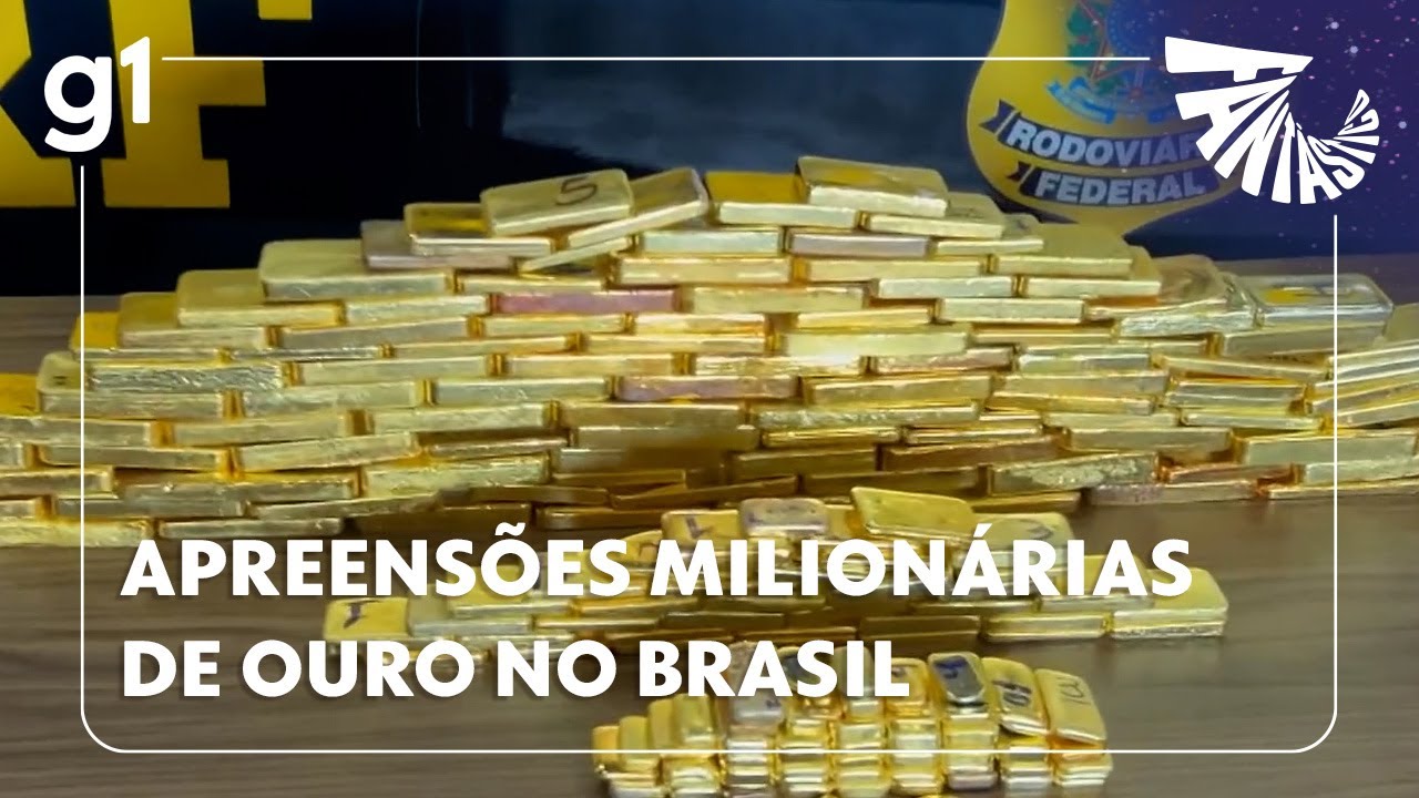 Fantástico: PRF apreendeu cerca de R$ 80 milhões em barras de ouro nesta semana