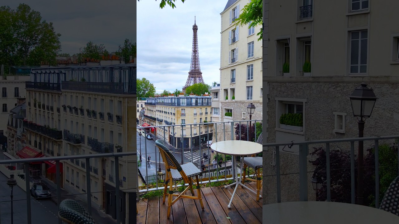 Paris Palais de Tokyo Caf&eacute; Stunning View of the Eiffel Tower