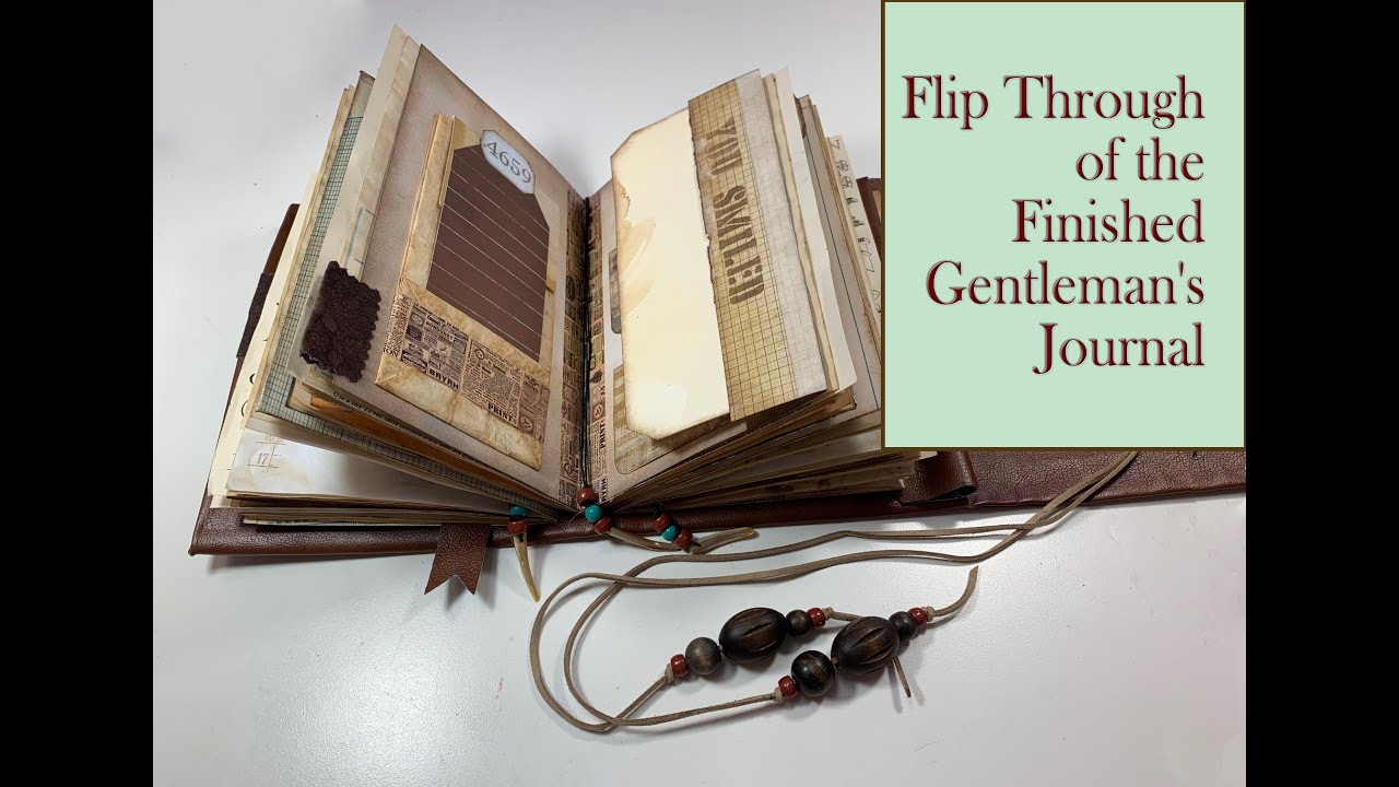 Flip Through for the Handmade Writing, Masculine theme, Gentleman's Journal