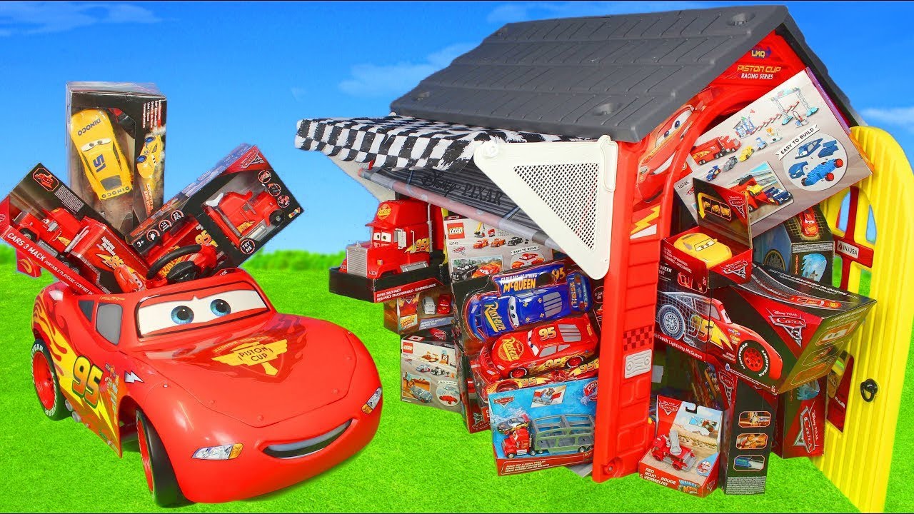 Un garage jouets pour enfants