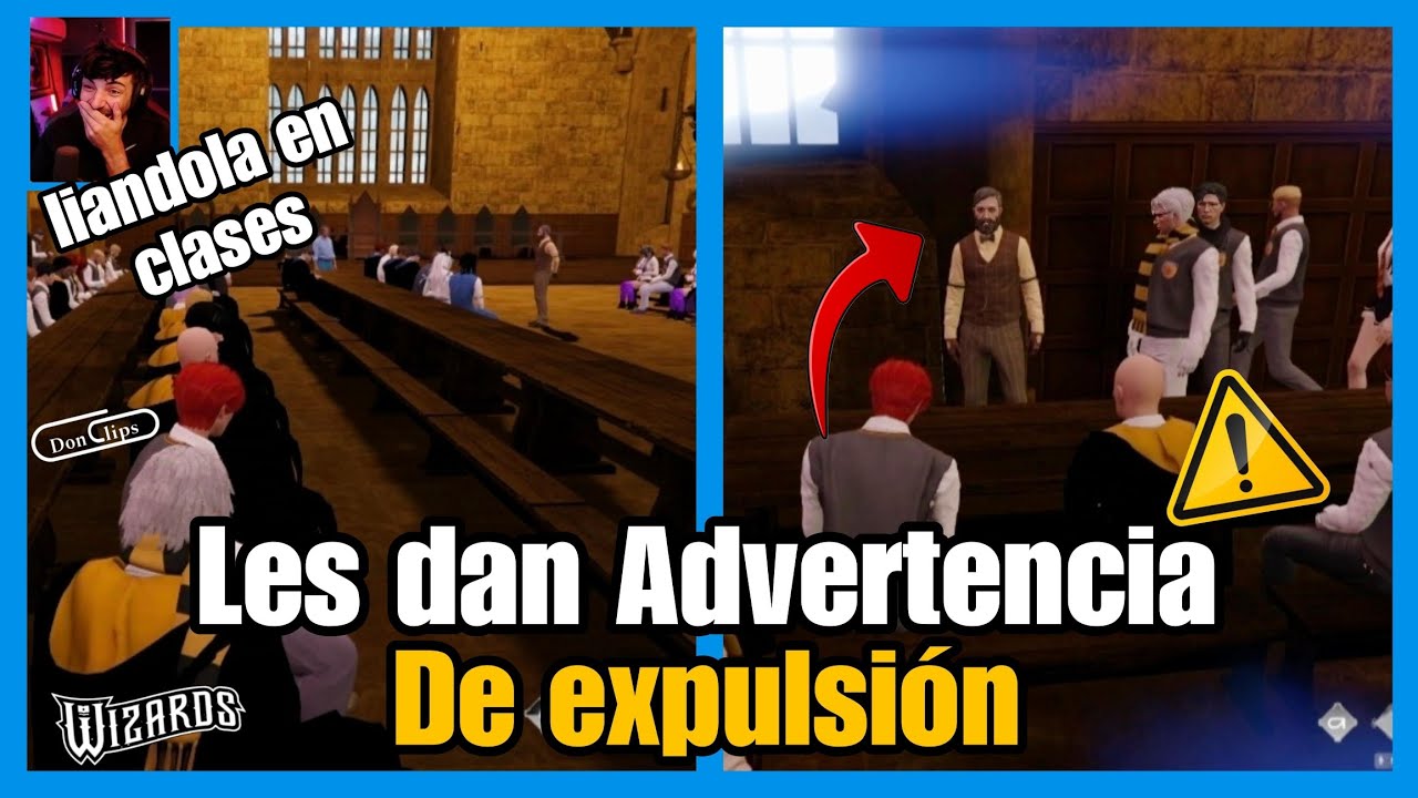 NEXXUZ liandola en clases, les dan ADVERTENCIA ⚠️ de EXPULSIÓN de CLASES, WIZARDS RP