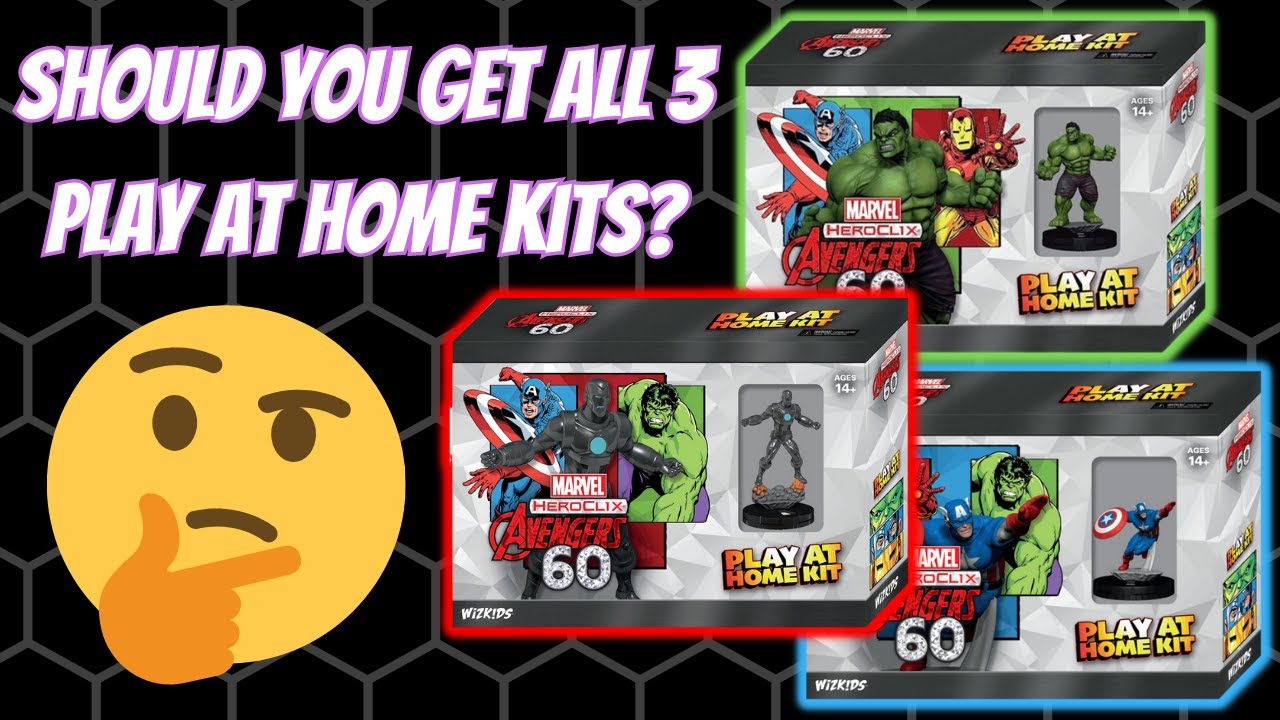 Распаковка Heroclix: наборы для игры дома в честь 60-летия Мстителей
