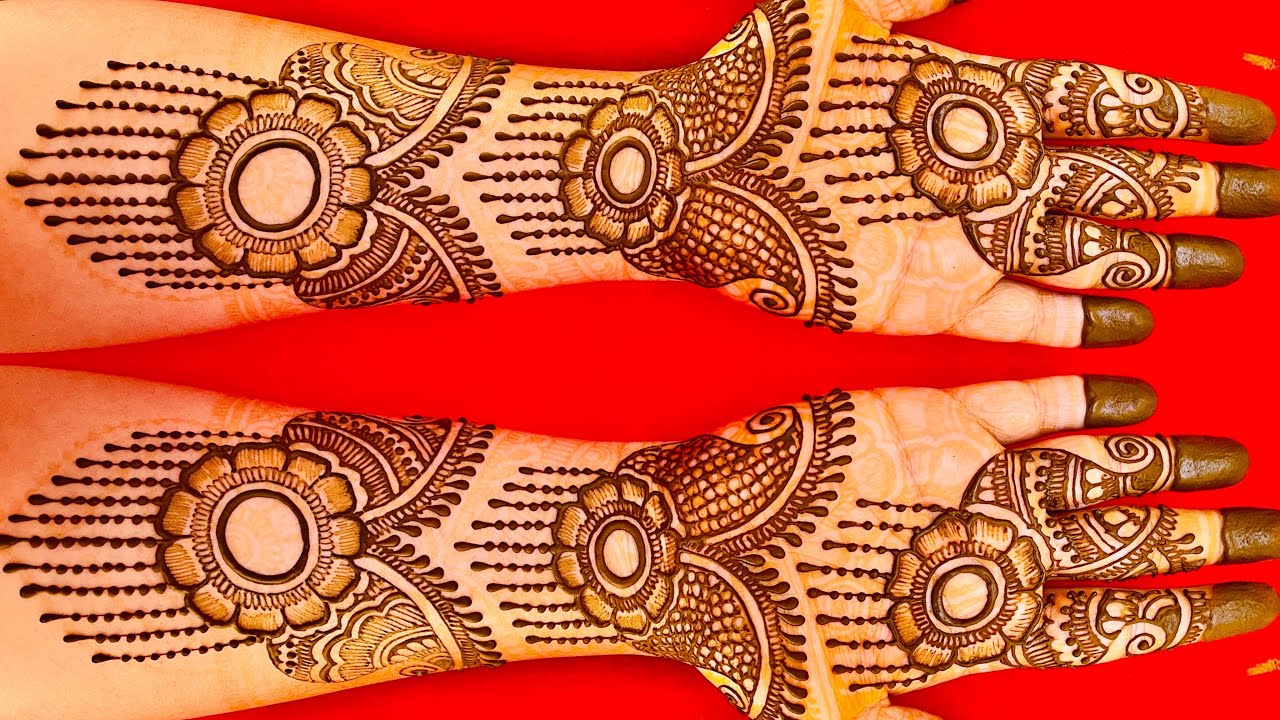 UNIQUE BANGLE STYLE MEHNDI DESIGN || INDO ARABIC HENNA DESIGN || SEMI BRIDAL HENNA DESIGNS