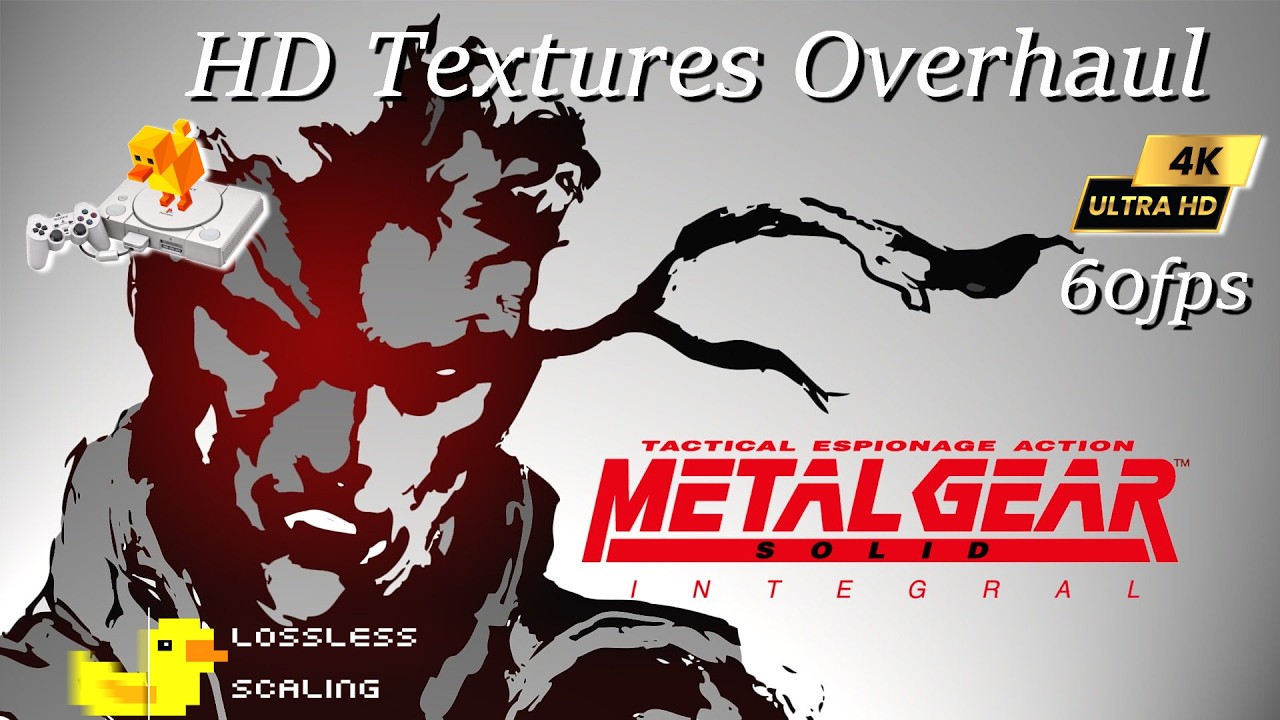 Metal Gear Solid: Integral 合金裝備中文版 4K~DuckStation HD Texture Overhaul 2026 | LS Frame Gen 60fps