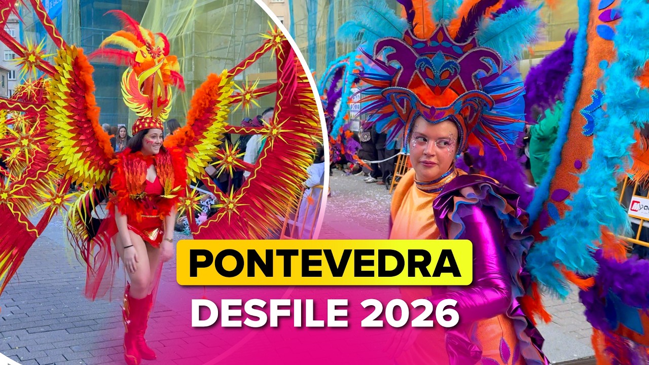 CARNAVAL de PONTEVEDRA 2026 🎭 Desfile de Carrozas y Comparsas