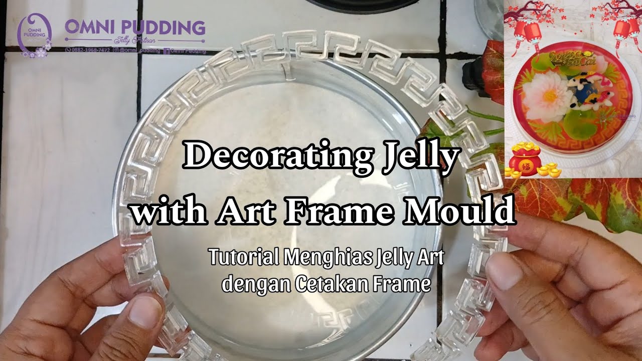 Oriental Style Jelly Art with Art Frame