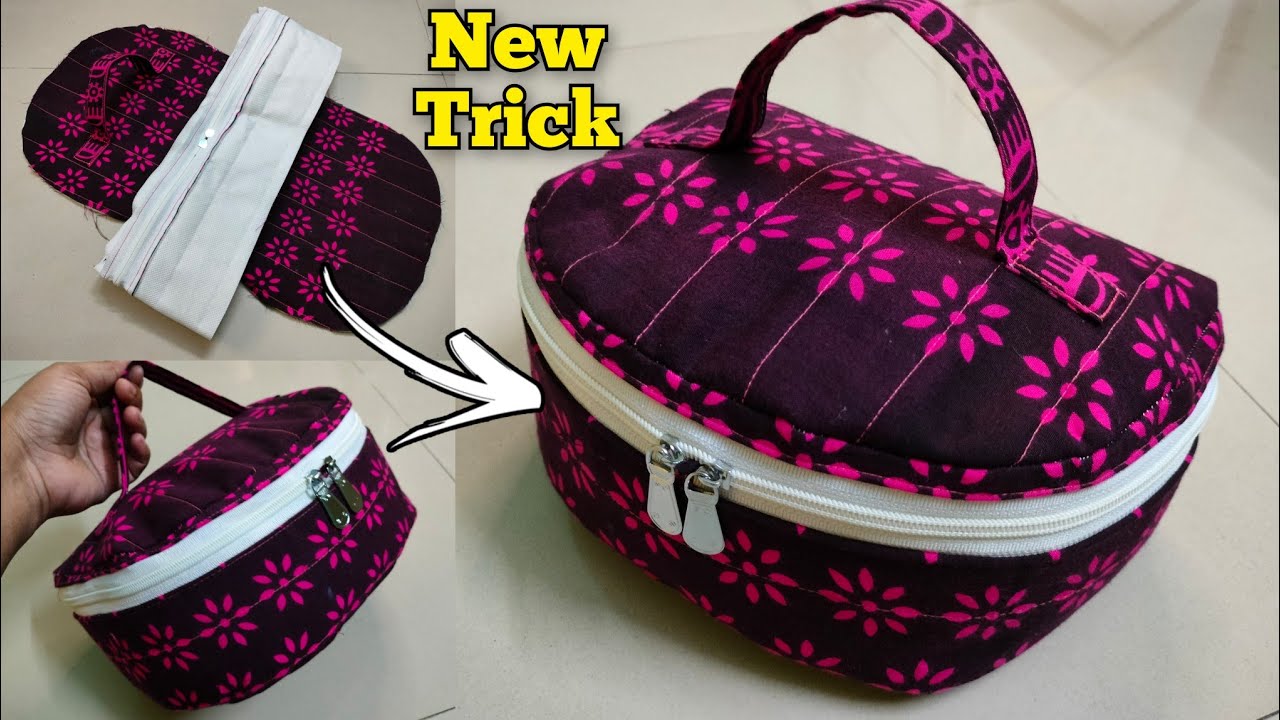 EASY WAY!! Multipurpose storage Box Pouch| DIY Storage bag /Makeup box/Organizer Box /ZIPPER BOX BAG