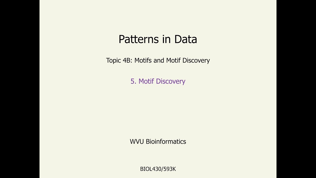 BIOL430 4B.5 Motif finding