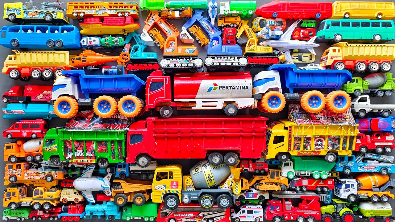 Mobil Mobilan Truk Oleng , Mobil Truk Molen, Mobil Balap, Truk Pasir, Excavator, Mobil Roket, Damkar