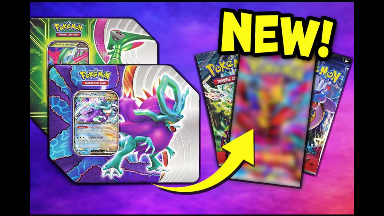 What's Inside Pokemon Paradox Clash Tin Iron Leaves EX?