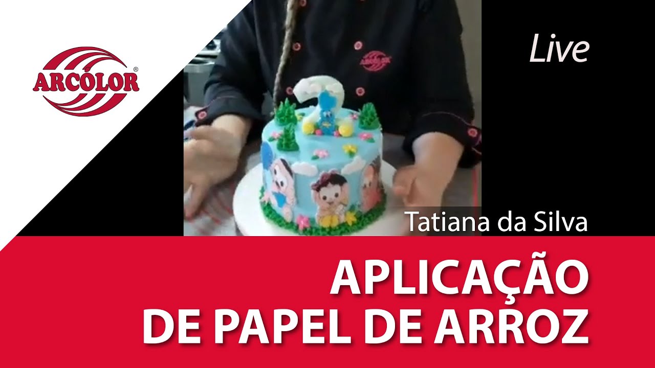 Aplicação de papel de arroz 2D na Pasta Americana Arcólor