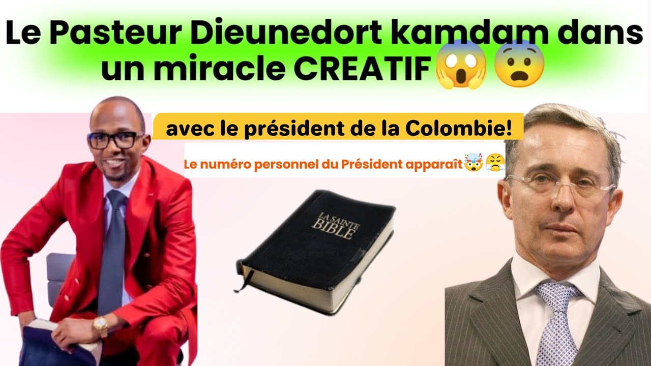 🥵Le pasteur Dieunedort kamdem dans un miracle creatif avec le président😱 de la Colombie