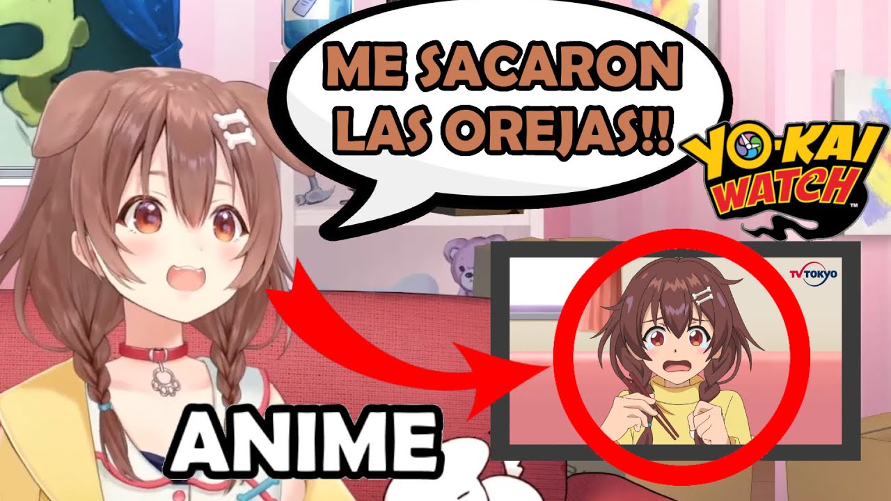 Korone habla sobre su APARICIÓN en el ANIME Yo-kai Watch [Hololive] [Sub Esp]