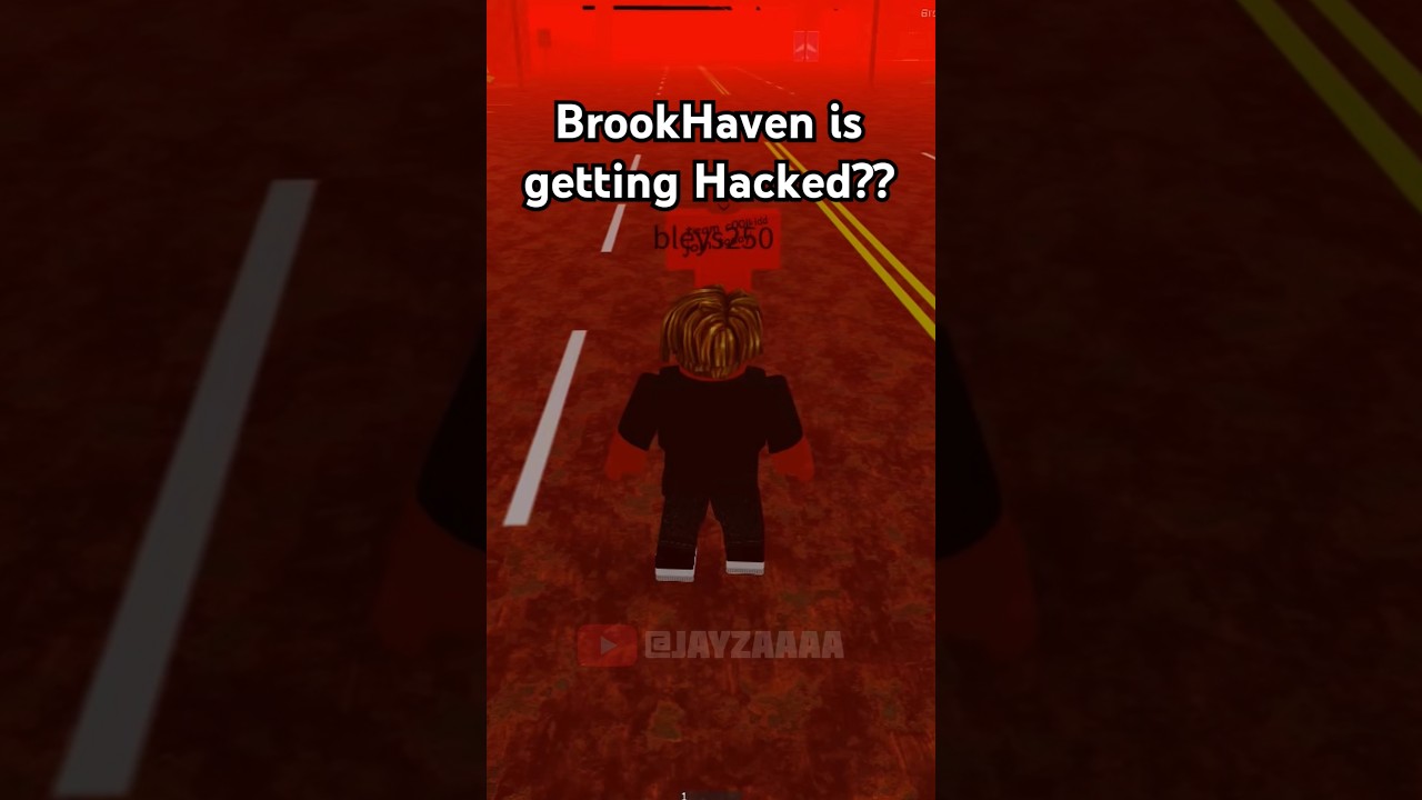 BrookHaven is HACKED?! #roblox #brookhaven #scary #hacker #shorts