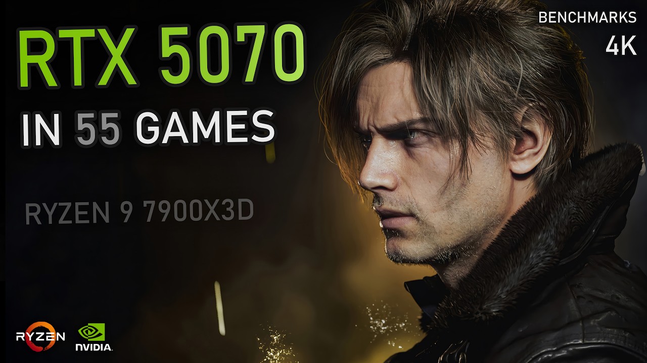 RTX 5070 - 55 GAMES at 4K | Ray Tracing, DLSS 4, Multi Frame Generation & More!