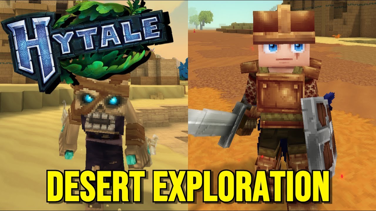 Hytale Ep. 5 - Adventuring Into the Desert, Structures, and Combat