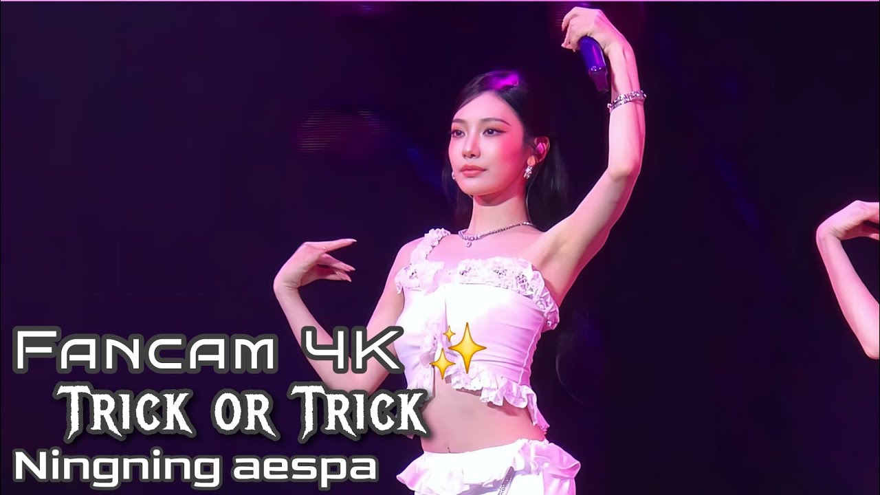 Ningning aespa 에스파 'Trick or Trick' 4K FanCam| 2025 aespa LIVE TOUR SYNK : aeXIS LINE in BANGKOK