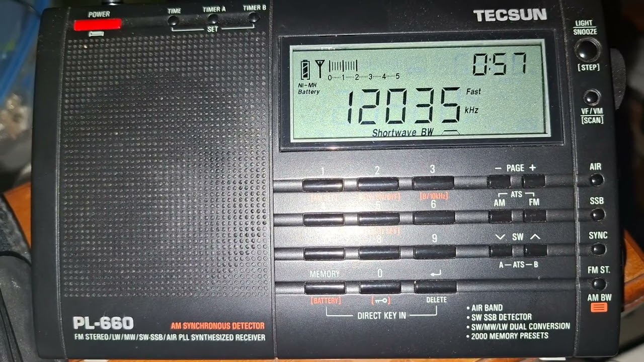 Radio farda Persian language on Tecsun pl 660 Analog radio 