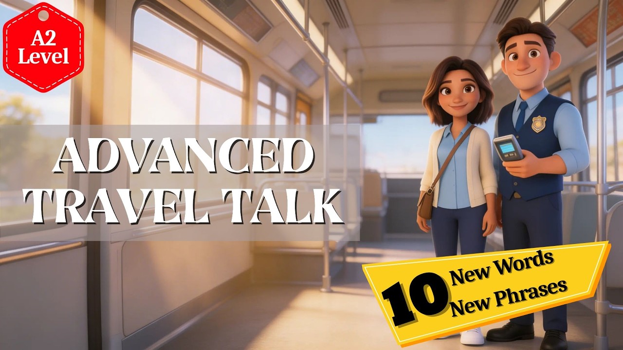 Public Transport English | Real-Life Conversation #dailyenglish #a2english #englishlistening