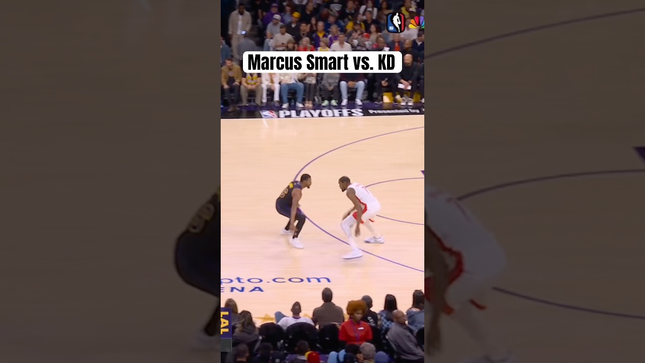 Marcus Smart was all over KD 🔒