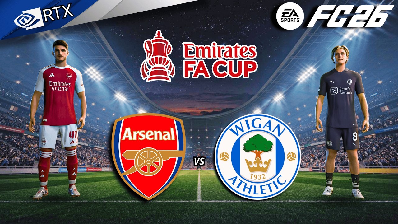 FC 26 - Arsenal vs Wigan Athletic Ft. Gyokeres, Havertz | FA Cup 25/26 Full Match | PC™ [4K60]