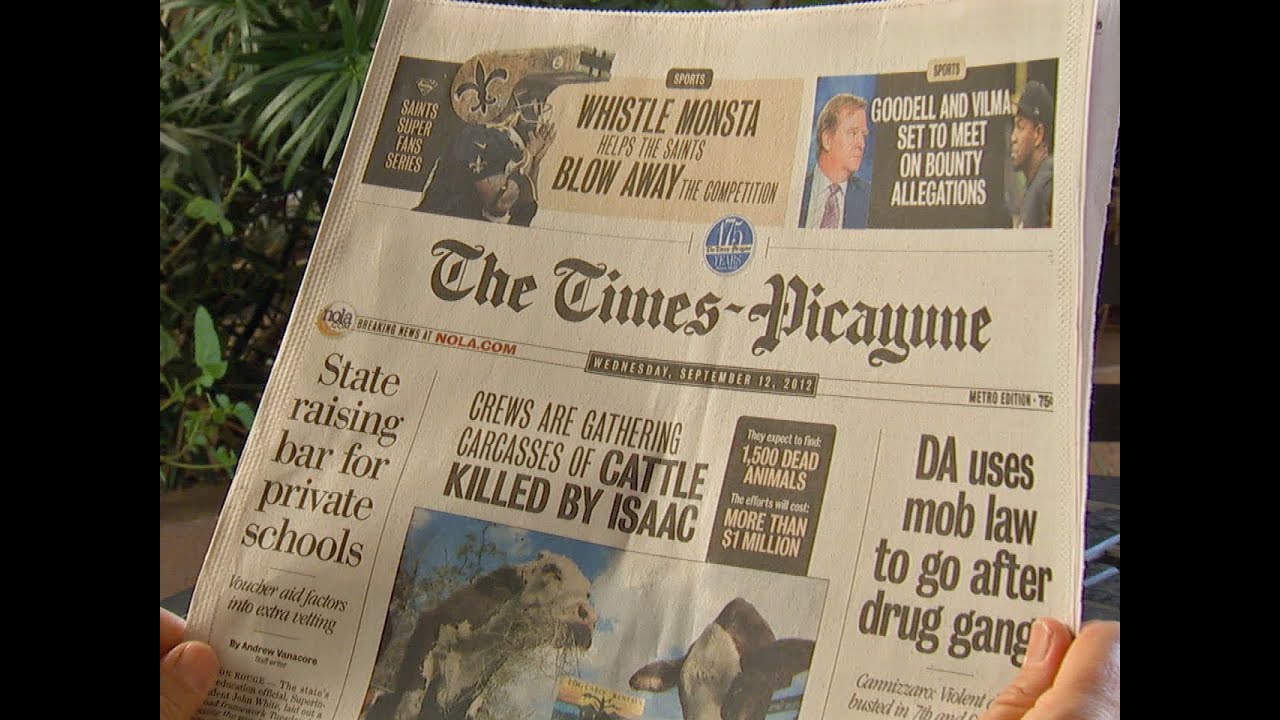 Outcry after NOLA's daily paper cuts back