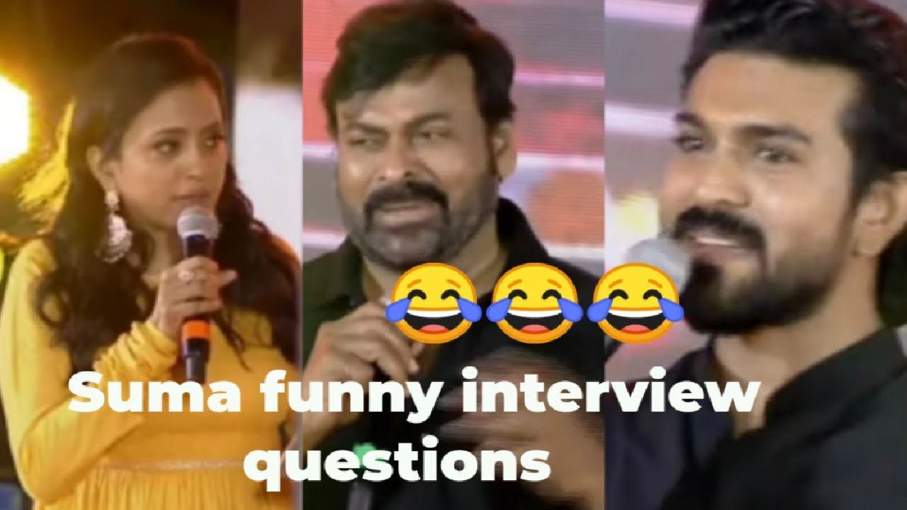 Suma funny interview questions in Acharya to Mega Star Chiranjeevi and Mega Powerstar Ram Charan