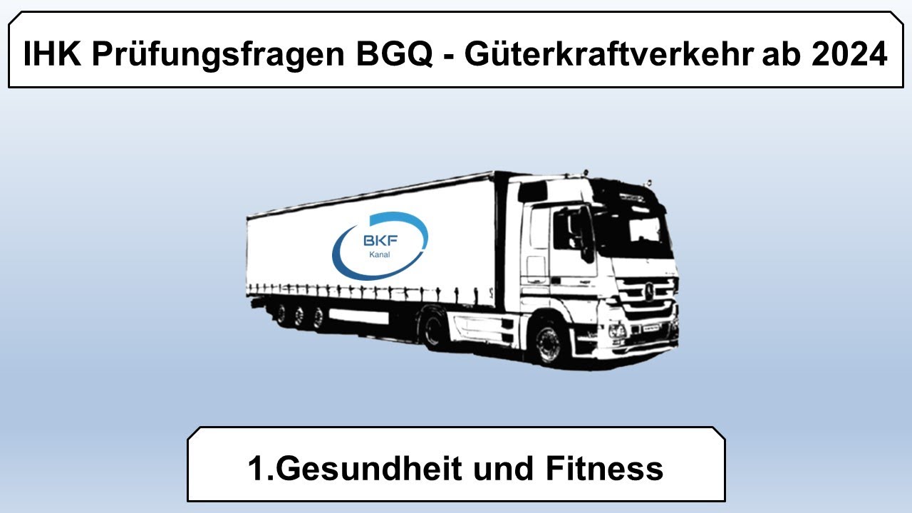 1. IHK Prüfungsfragen BGQ - Gesundheit und Fitness ab 2024