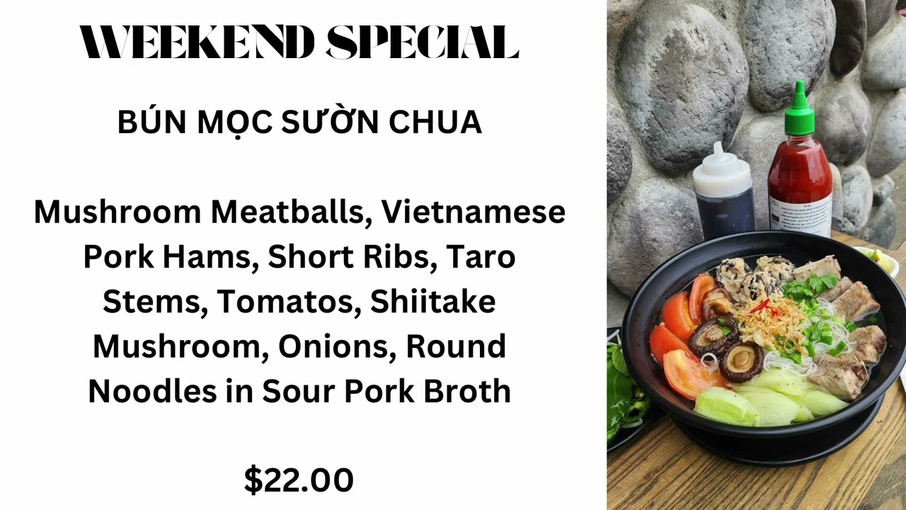 Bún Mọc Sườn Chua - Saigon Coconut Americano