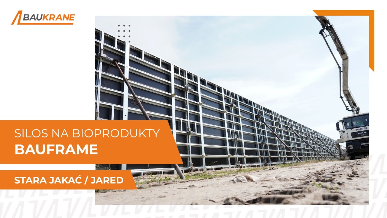 Szalunki i budowa silosu na bioprodukty | Baukrane