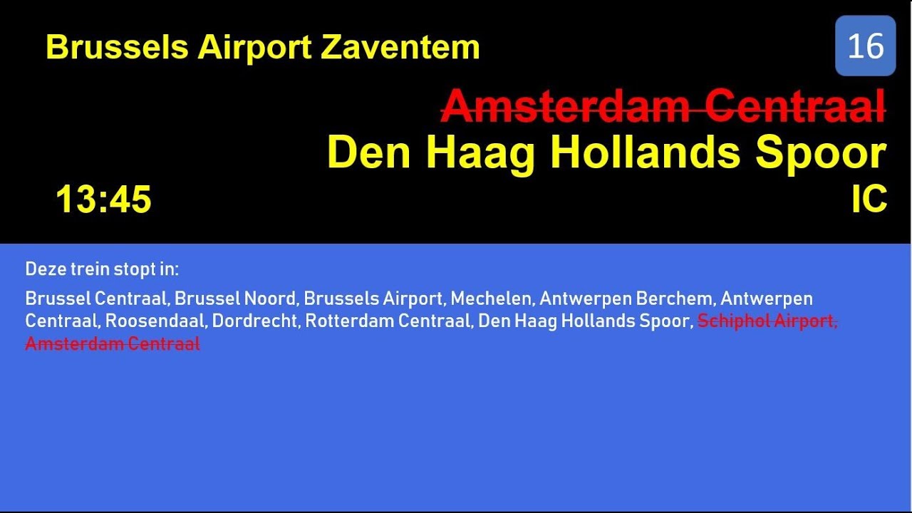 NMBS omroepen Brussel Zuid/Midi deel 3