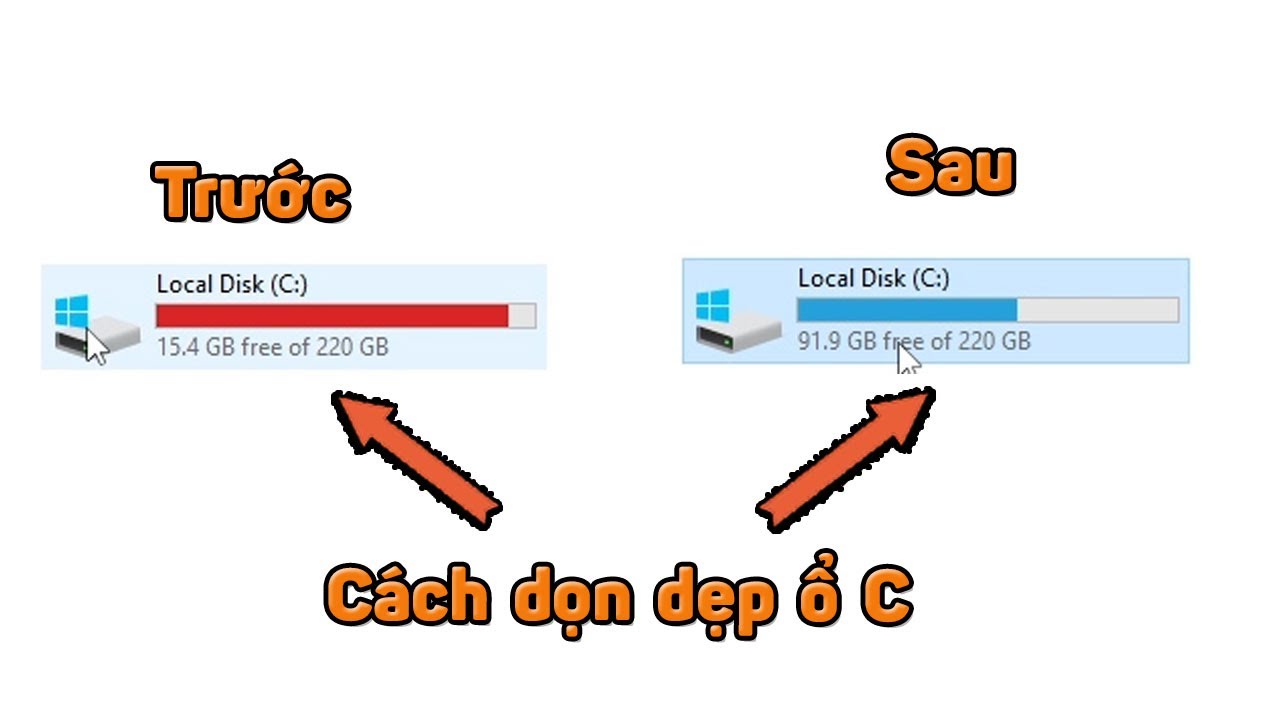 Cách dọn dẹp rác ổ đĩa C trên máy tính win 10 11 - Giải phóng dung lượng ổ C trên máy tính
