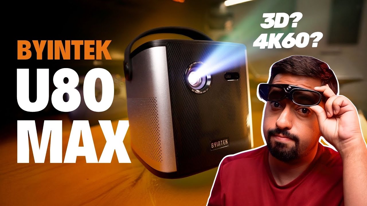 Byintek U80 MAX - Mini Projetor, Gigante em Qualidade!