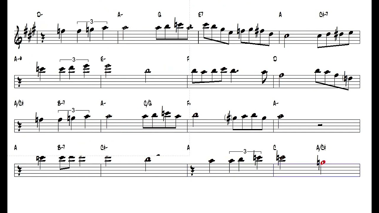 Carlos Gardel Por Una Cabeza tango Tenor Sax