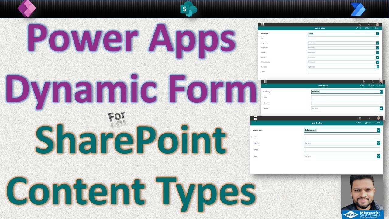 Динамическая форма Power Apps &mdash; типы контента списка SharePoint