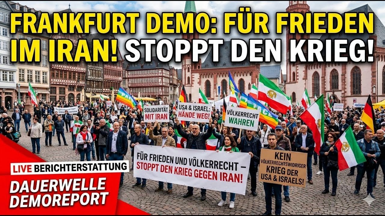 🔴 LIVE aus Frankfurt a.M. - Für Frieden und Völkerrecht - Stoppt den Krieg gegen den Iran!