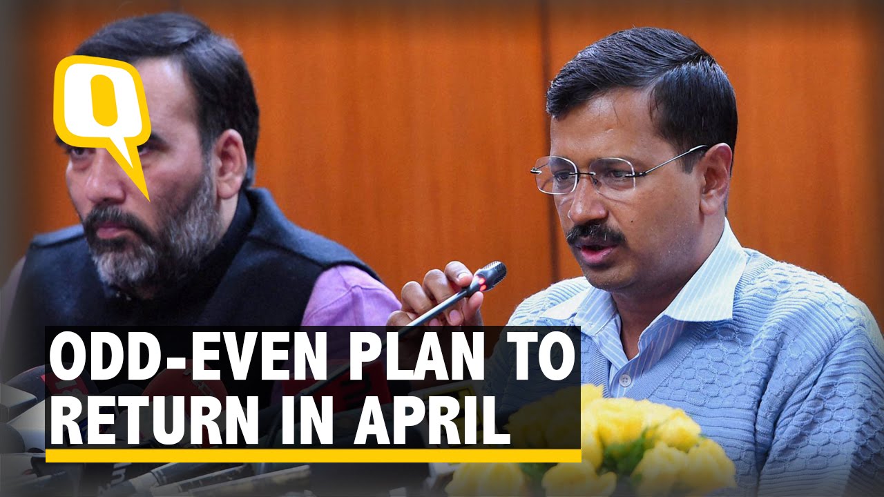Odd-Even Plan to Return to Delhi Roads in April