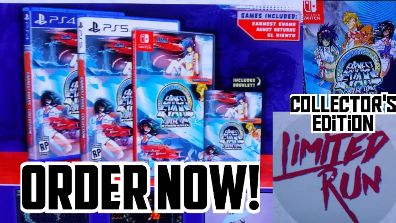 Earnest Evans Collection (limited run games) physical. Nintendo switch, ps5 and ps4. Order Now!